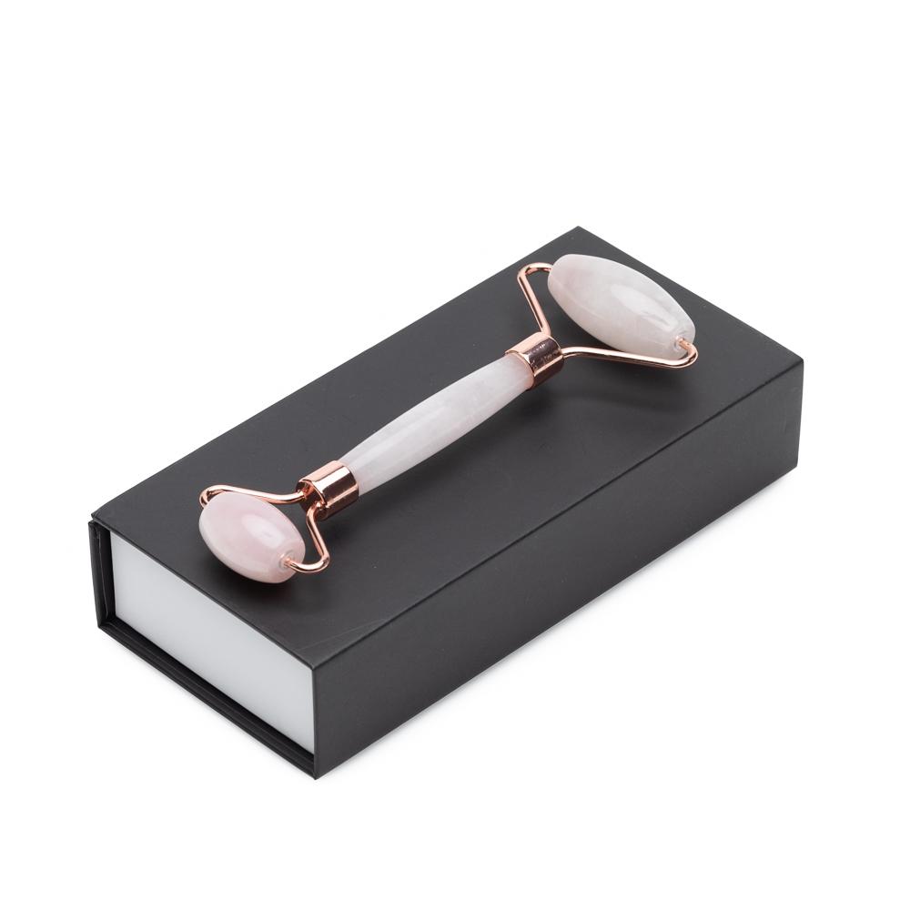 Rose Quartz Facial Roller – Dual-Ended Beauty Tool for Calming,