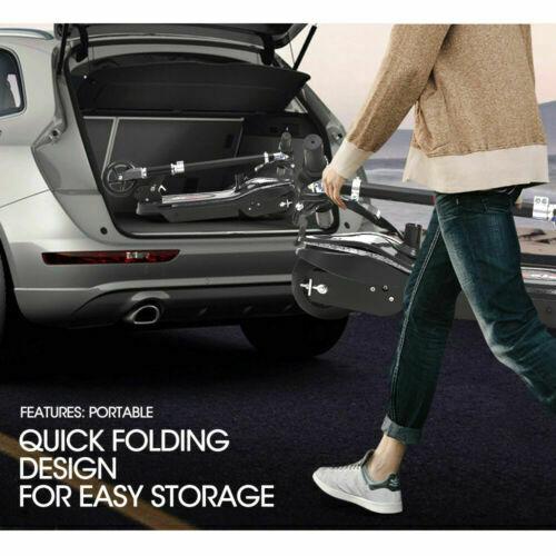 Person using a portable car storage solution with text highlighting features.