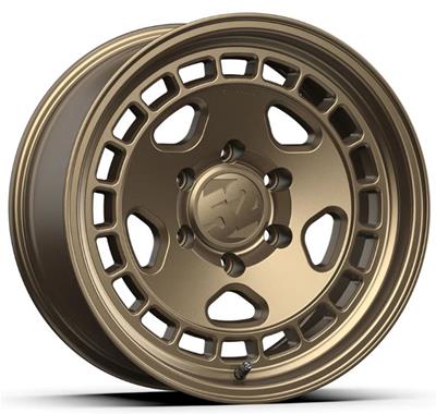 A single multi-spoke alloy wheel rim in a metallic bronze finish, shown at a three-quarter angle on a white background.