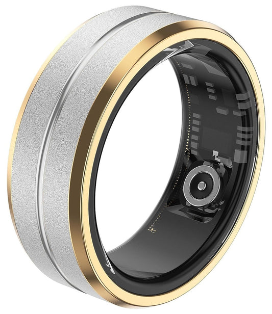 matte metallic biometric ring with 10ATM water resistance