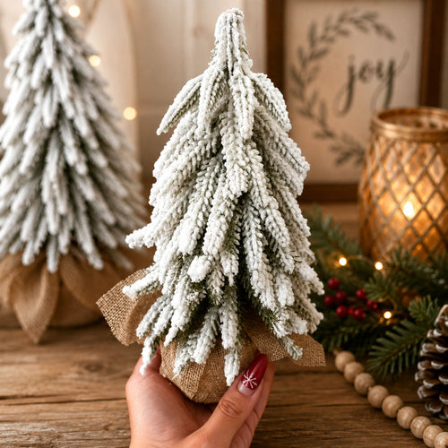 Snow Trees | Flocked Christmas Tree Decor Sets