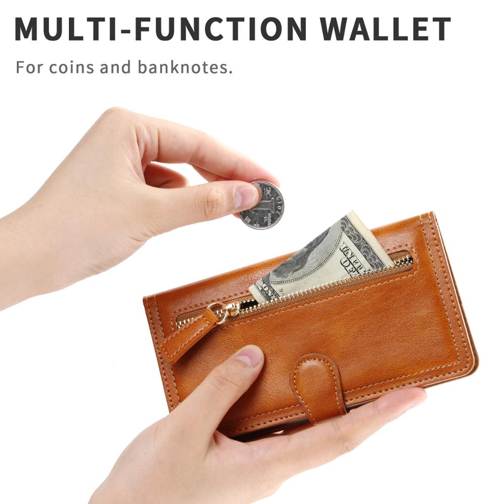 Zipper Wallet Flip Case For iPhone With Wireless Charging Support | Axis-Dynamics