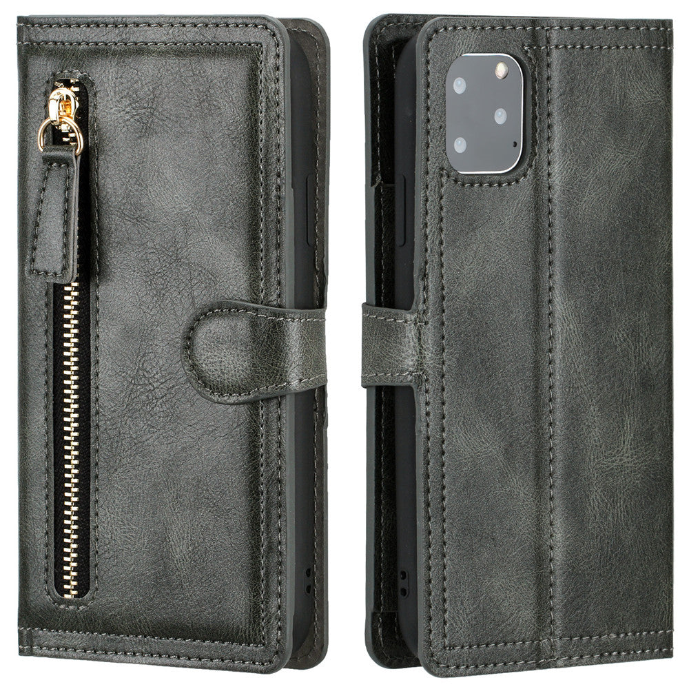 Zipper Wallet Flip Case For iPhone With Wireless Charging Support | Axis-Dynamics