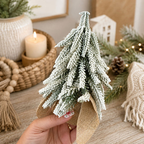 Snow Trees | Flocked Christmas Tree Decor Sets