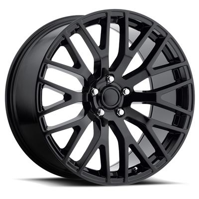 Black alloy wheel on a white background.  Best automotive parts and accessory online shop. Axis-Dynamics.